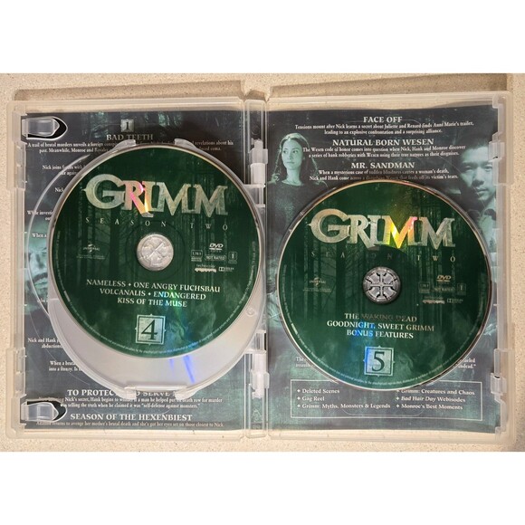Grimm DVD Seasons 2 - 5 David Giuntoli TV Series Horror Universal Season 2 3 4 5 - Picture 6 of 15